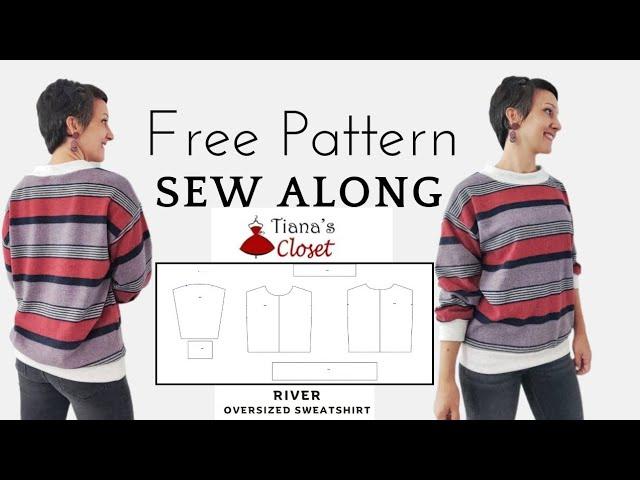 DIY Oversized Sweatshirt Sewing Tutorial | Easy & Fun Drop Shoulder Design for Cooler Weather