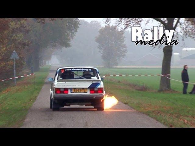 Volvo 240 Turbo brick shooting flames - Great sound!