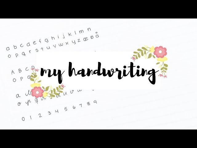 Handwriting tag + Evolution of my handwriting | studytee