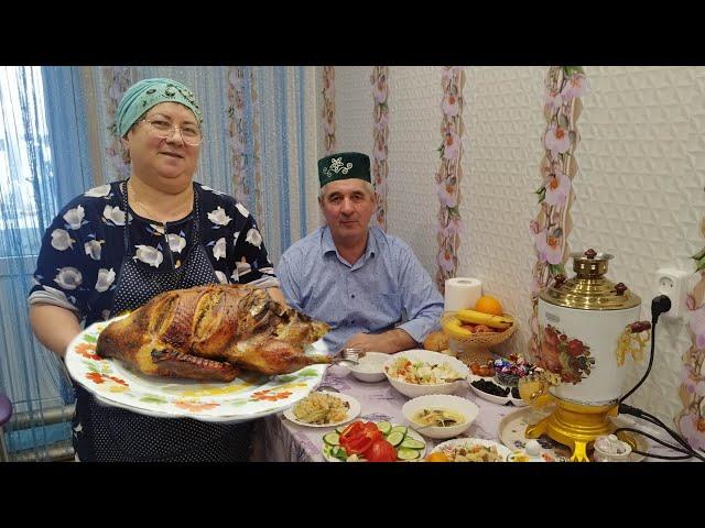 How Tatars live in winter in a tatar village