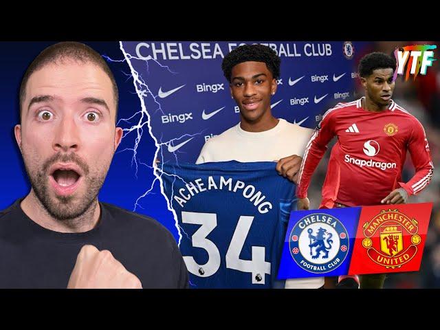 JOSH ACHEAMPONG SIGNS NEW CHELSEA 5 YEAR DEAL! | Rashford To SAUDI?!