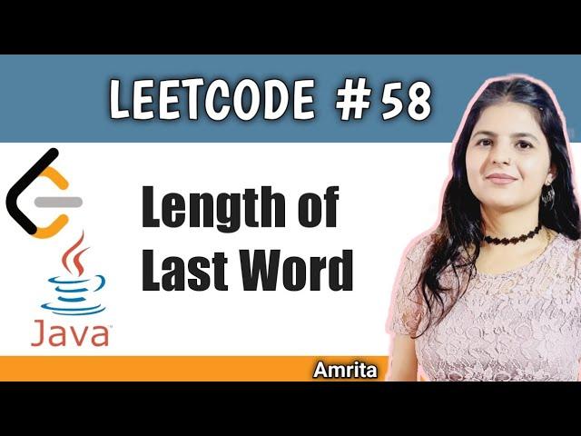 Length of Last Word | LeetCode problem 58