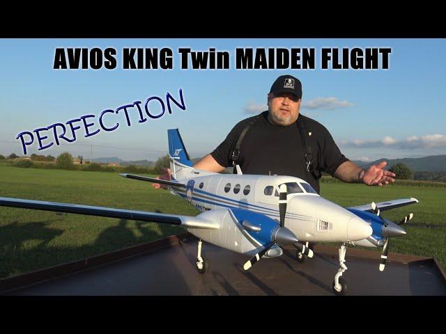 Avios KingTwin Turboprop Executive RC Airplane 1700mm BIG Scale PNF Maiden flight