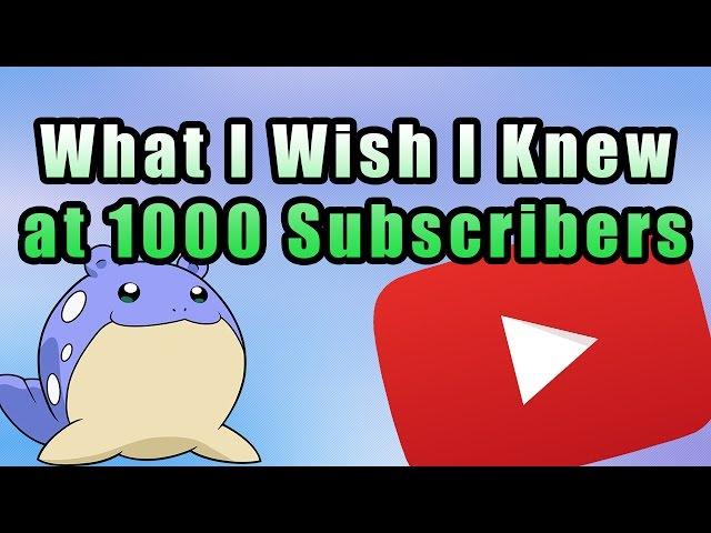 What I Wish I Knew at 1000 Subscribers - Yugitubing Advice