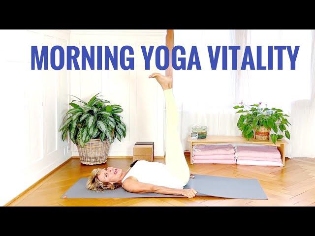 Morning Yoga Vitality | 38 min | Intermediate Level | Cat de Rham | Online Yoga Teaching