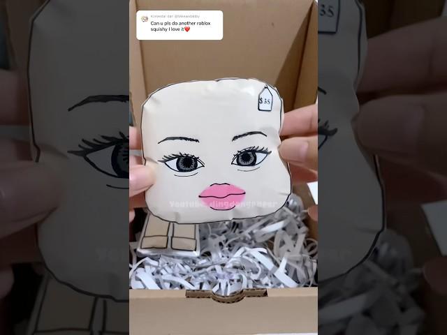 Packing $100 roblox paper squishy (fake)  what’s next?? #papercraft #roblox #shorts