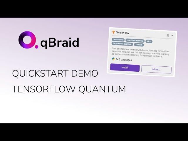 Using TensorFlow Quantum on qBraid