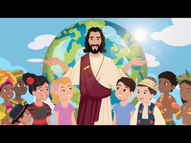 Jesus Superhero (feat. George Horga Jr.) - Animated, with Lyrics - Christian Songs for Children