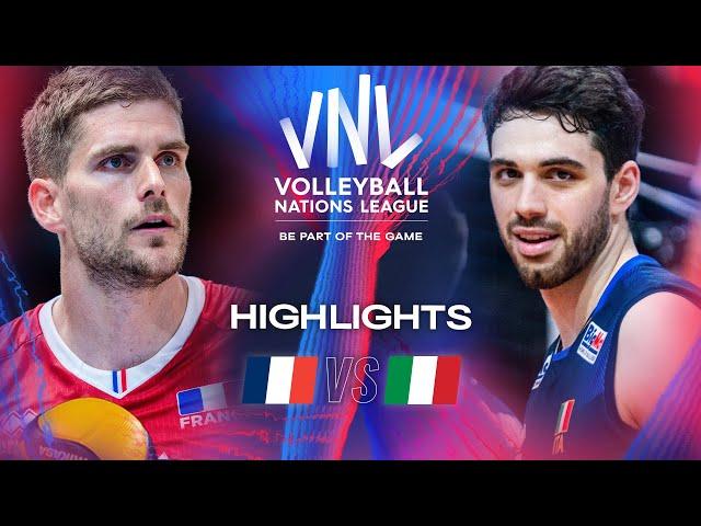  FRA vs.  ITA - Highlights | Week 2 | Men's VNL 2024