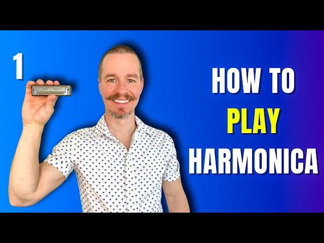 Harmonica Lesson for Beginners - 1 How to Play Harmonica - Piano Man START HERE #harmonica #lesson