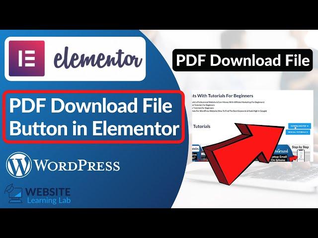 PDF Download File Button in Elementor Tutorial