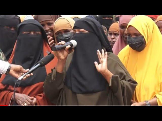 Garissa: Shacab biyo la,aan darteed Manta  sameeyay Mudaharaad(protest).