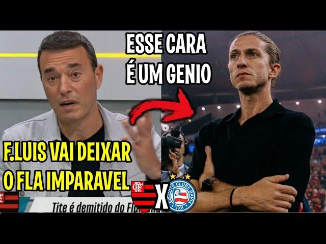 RIZEK FICOU EMBASBACADO COM FILIPE LUIS NO FLAMENGO "ELE VEIO PRA FAZER O TIME VOAR BAHIA X FLAMENGO