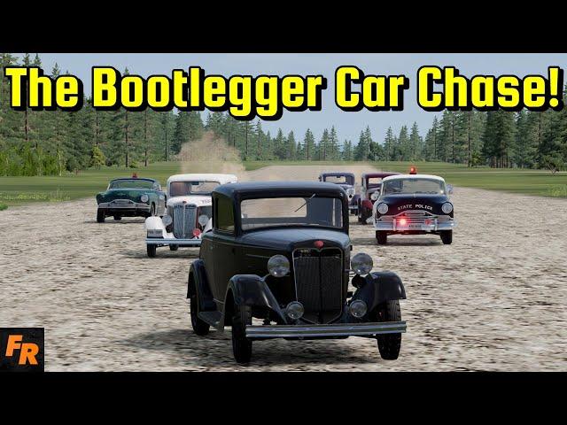 The Bootlegger Car Chase! - BeamNG Drive