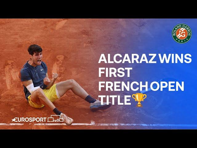 HISTORY IS MADE!  Carlos Alcaraz wins his first French Open Title! 