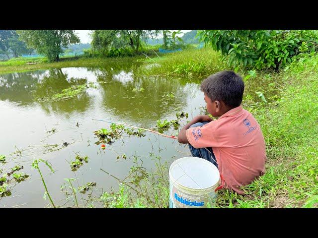 Amazing Fishing || Traditional Fishing Method With Bamboo Tools Hook From Beautiful Nature