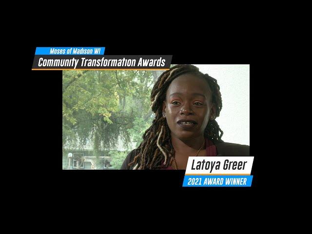 Latoya Greer 2021 Transformation Award Winner