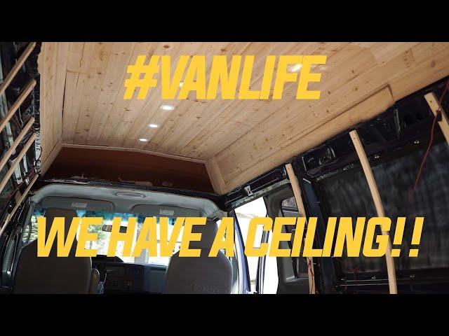 Off Grid Van build / DIY Cedar Ceiling and Insulation