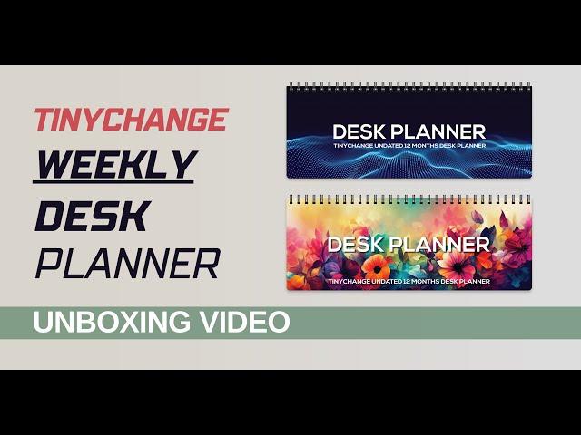 TinyChange Weekly Desk Planner - Horizontal Format