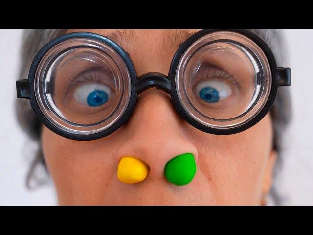 Super Granny fail - M&M`s Stuck in nose!