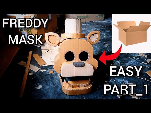 How To Make Freddy Mask With Cardboard | EASY TUTORIAL | PART 1