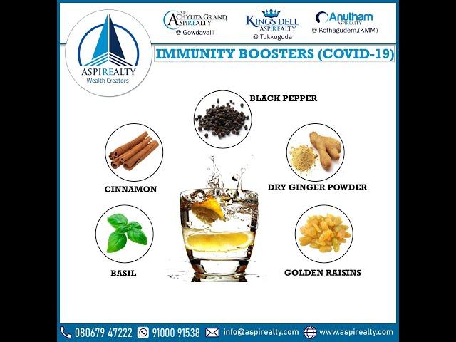 Immunity Boosters | Open Plots for sale by Aspirealty - Wealth Creators