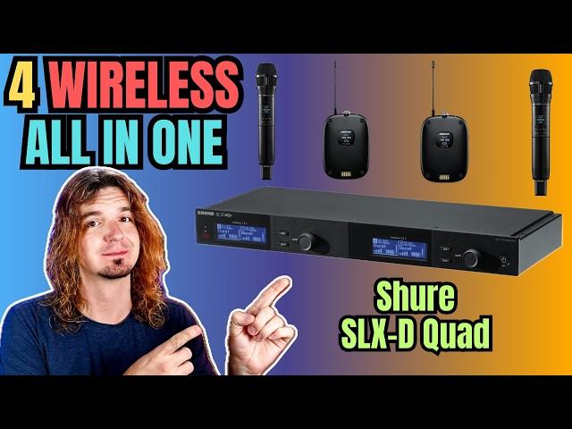 4 PRO-LEVEL WIRELESS in 1U of Rack Space - Shure SLXD Quad Receiver