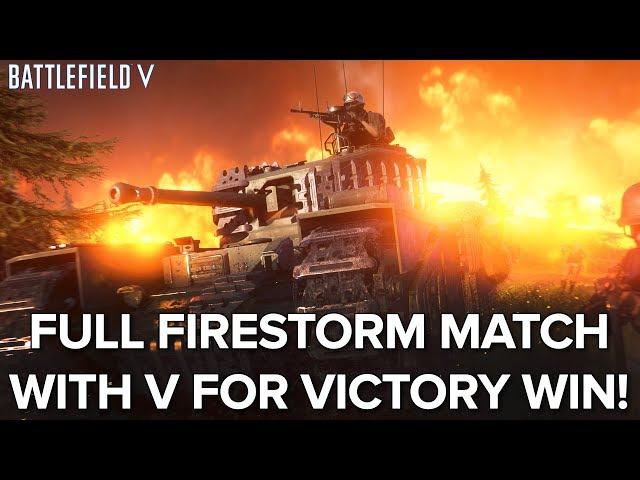 Battlefield V Battle Royale Firestorm gameplay - FULL MATCH WITH WIN