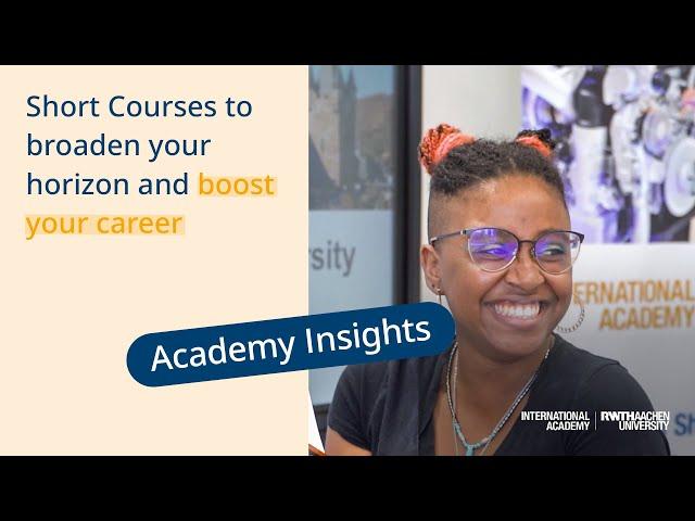 Short Courses at RWTH International Academy