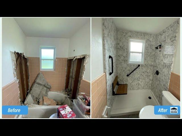 MaxHome Before and After Bathroom Remodels