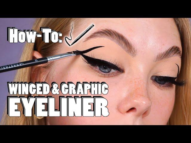 HOW-TO: WINGED & GRAPHIC EYELINER - Gel VS Liquid Liner | Makeup Tips & Tricks