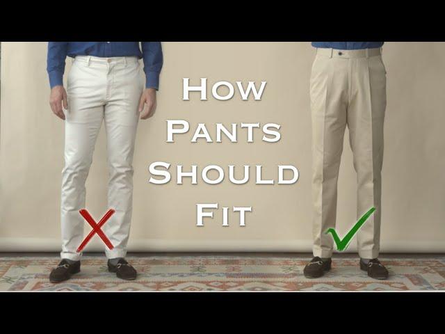 How Pants Should Fit -- 4 Point Fit Guide