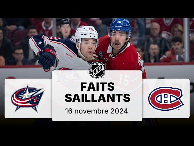 Blue Jackets vs Canadiens | Faits saillants