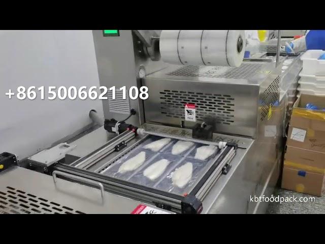 Frozen Pangasius fish fillets thermoforming vacuum packaging machine