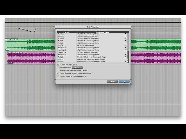 Understanding Disk Allocation In Pro Tools