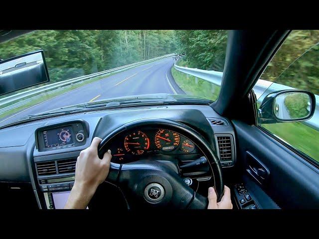 POV Drive - 500HP Nissan Skyline R34 GT-R (Raw RB26DETT Sounds)