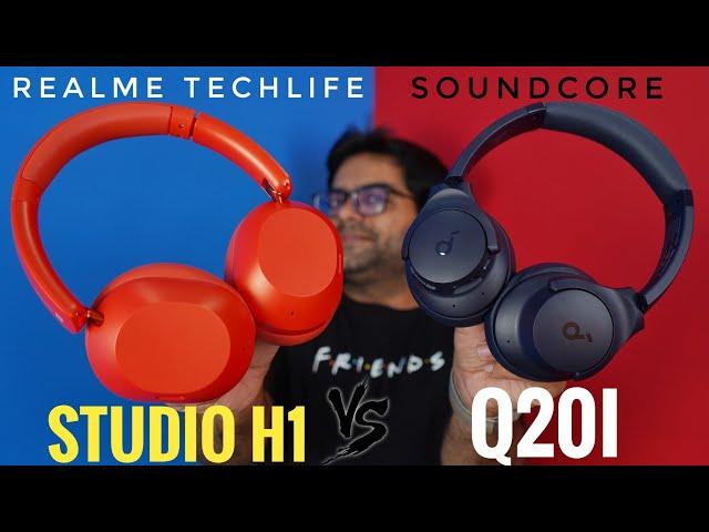 realme TechLife Studio H1 VS Soundcore Q20i ANC Headphone  Which Headphone Wins ??