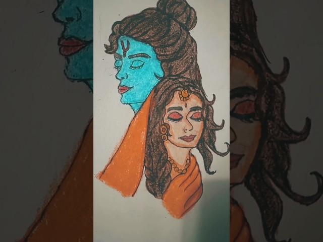 Siya Ram  #shorts #ytshorts #art #drawing #viral #trendingshorts #jaishreeram #siyaram