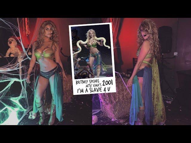 BRITNEY SPEARS 'I'M A SLAVE 4 U' 2001 MTV VMAS | DIY HALLOWEEN COSTUME