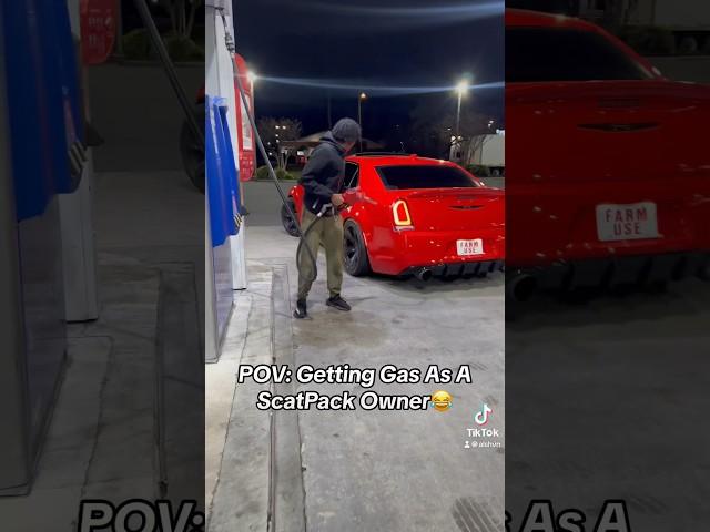 Getting Gas As A ScatPack Owner#mopar #musclecars #shorts #chrysler #srt8 #viral #foryou #trending