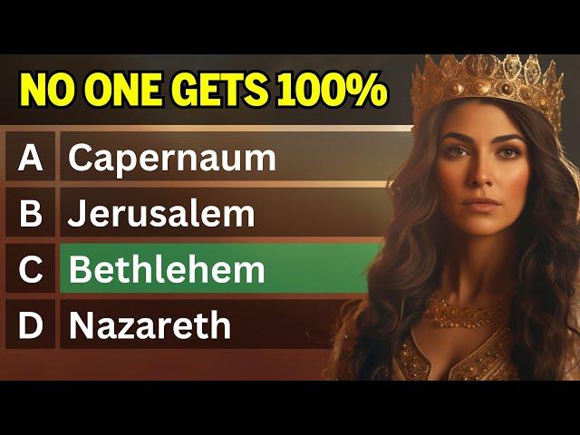 HARDEST BIBLE QUIZ EVER - 20 Bible Questions to test your Bible knowledge - Bible Quiz