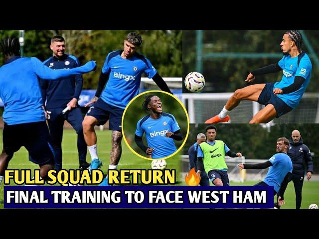 Lavia, Enzo, Gusto! Final Training Ahead of West Ham | Enzo Maresca Spotted Lavia, Enzo