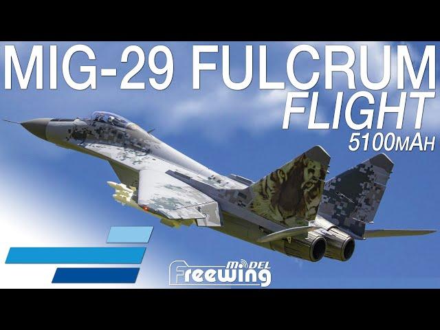 Freewing MiG-29 Fulcrum Twin 80mm EDF Jet Flight on 5100mAh Admiral Carbon LiPos - Motion RC