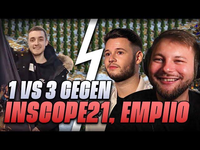 Rückrunde: AoE2 PRO im 1vs3 gegen Inscope21, Empiio, und MiZenT!