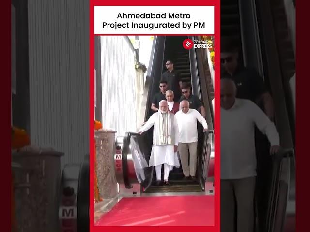 PM Modi Inaugurates Ahmedabad Metro Rail Project in Gujarat