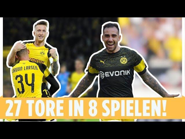 Alle 27 BVB-Tore aus 8 Spieltagen