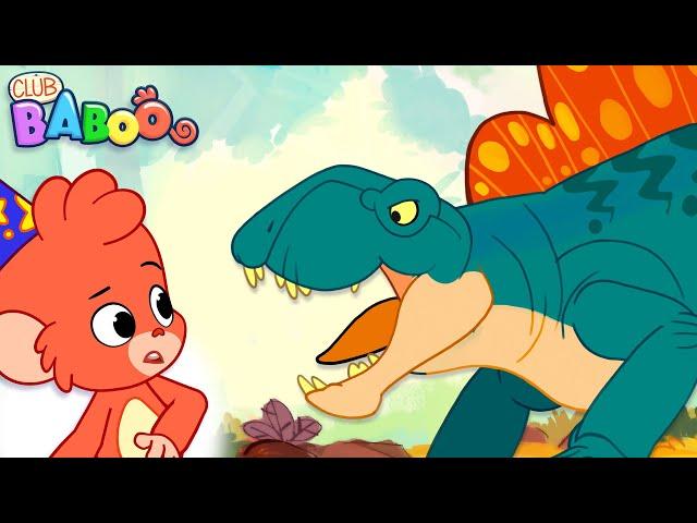 Parasaurolophus dino fight! Club Baboo | Dinosaurs for kids | Learn Dino Names for Kids