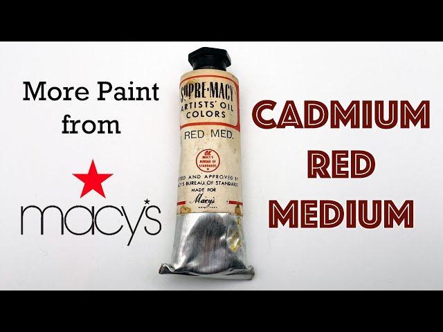 More Oil Paint from Macys: Cadmium Red Medium vs Winsor & Newton Comparison