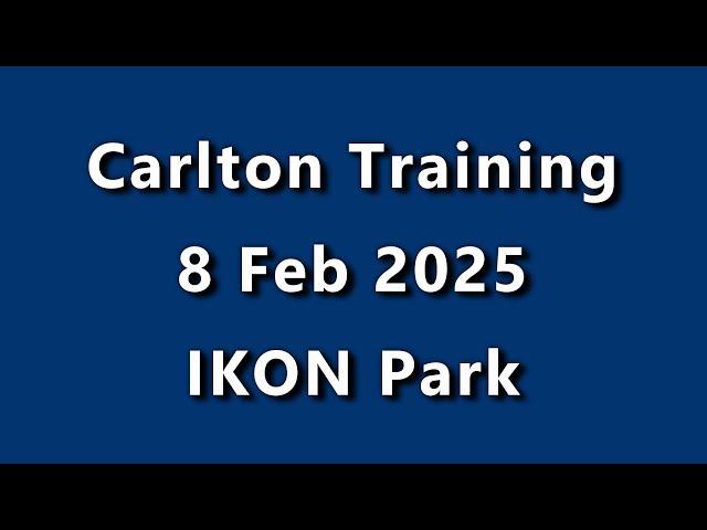 Carlton Blues Training at IKON Park on Saturday 8 February 2025