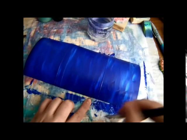 DIY Tutorial: Painted dragon scale journal cover